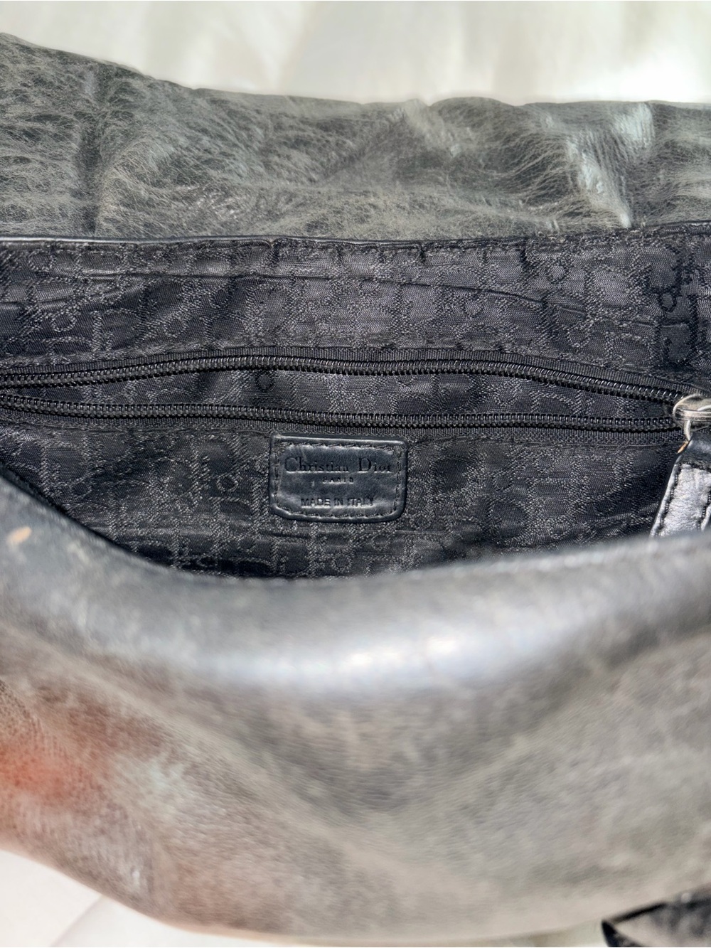 Dior Vintage Distressed Gaucho Saddle Bag - Picture 4 of 6